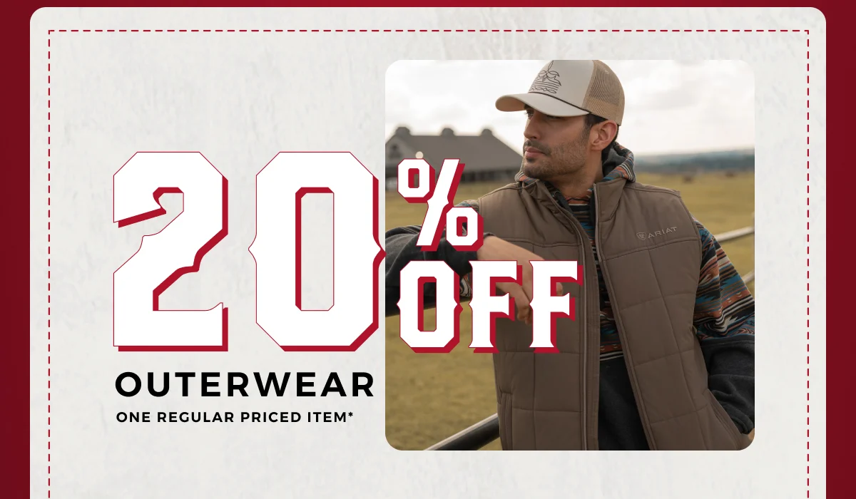 20% OFF OUTERWEAR