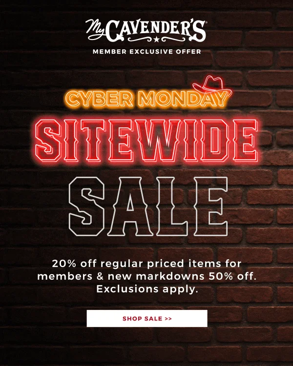 CYBER MONDAY SITEWIDE SALE 20% OFF REGULAR PRICED ITEMS & NEW MARKDOWNS 50% OFF