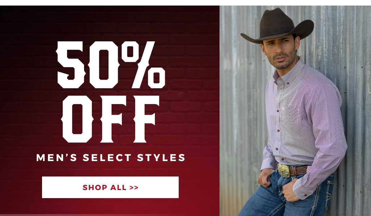50% OFF MEN'S