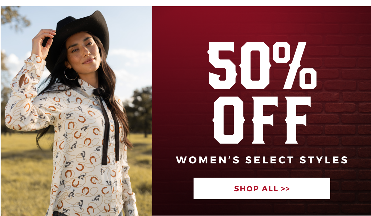 50% OFF WOMEN'S