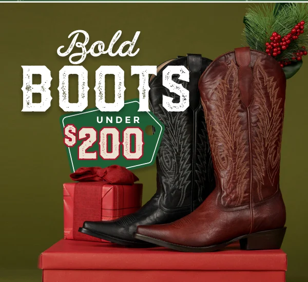 BOLD BOOTS UNDER $200