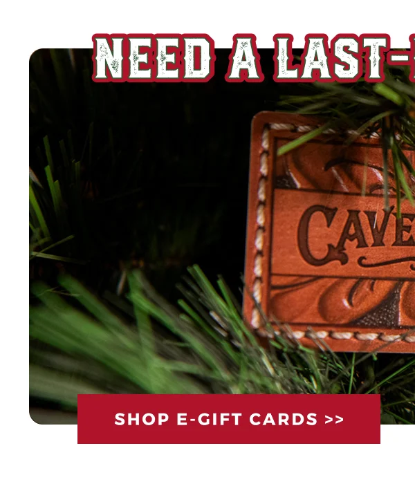NEED A LAST MINUTE GIFT? SHOP E-GIFT CARDS >>