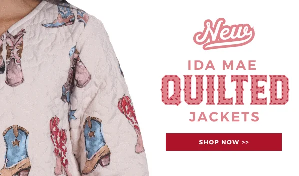 NEW IDA MAE QUILTED JACKETS