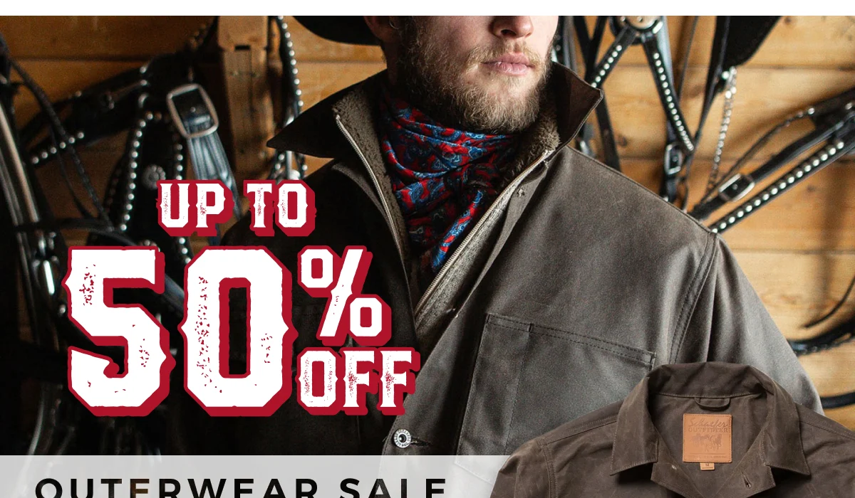 UP TO 50% OFF OUTERWEAR SALE