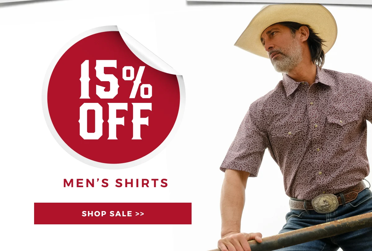 15% OFF MEN'S SHIRTS | SHOP SALE >>