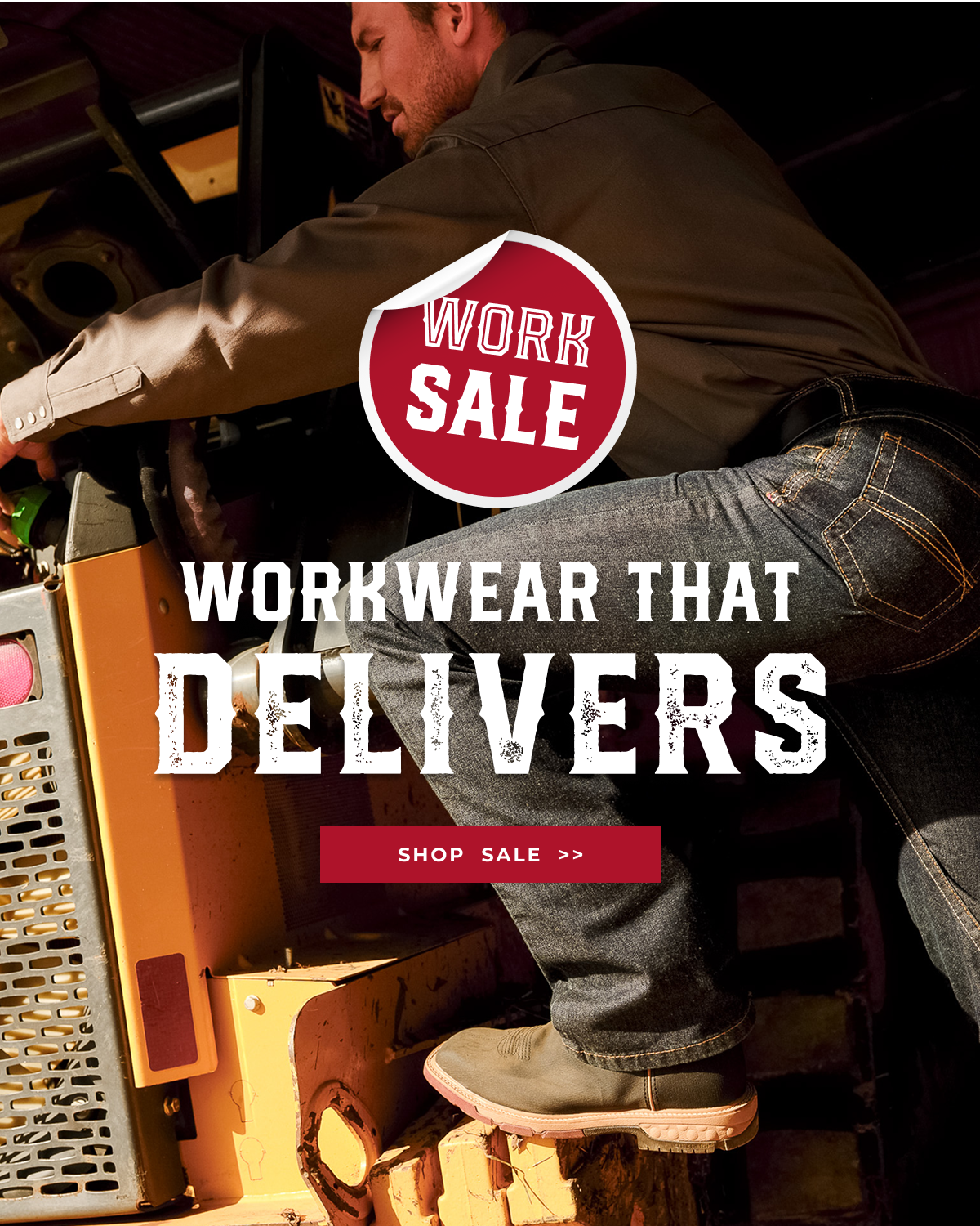 WORK SALE | WORKWEAR THAT DELIVERS | SHOP SALE >>
