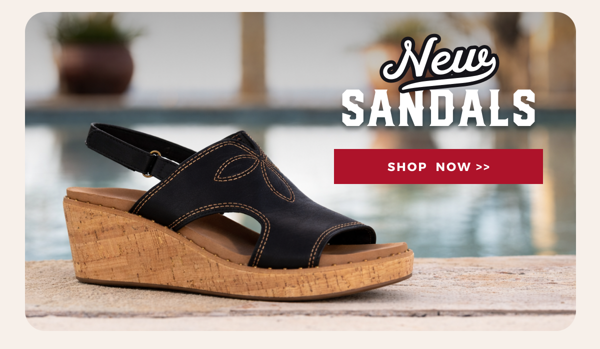NEW SANDALS | SHOP NOW >>