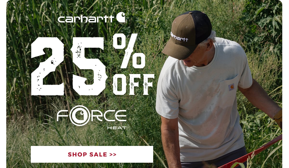 CARHARTT 25% OFF FORCE HEAT | SHOP SALE >>