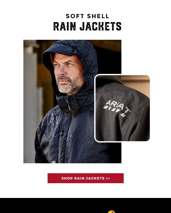 SOFT SHELL RAIN JACKETS | SHOP RAIN JACKETS >>