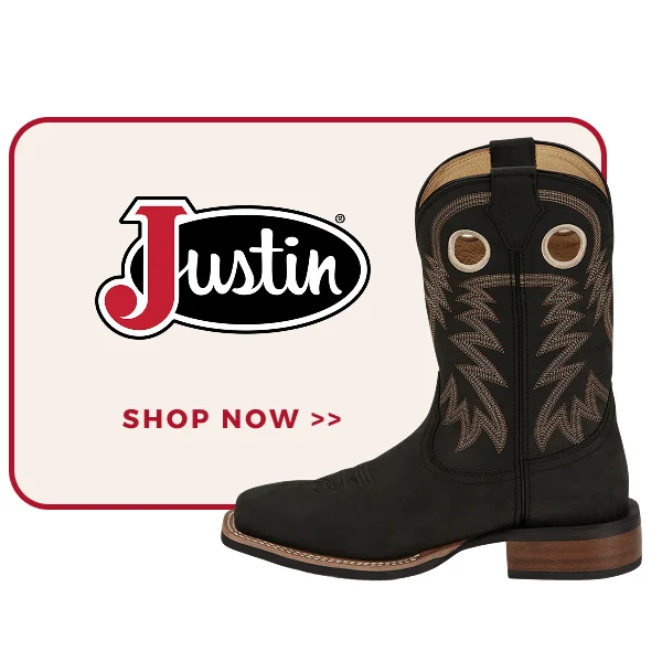JUSTIN | SHOP NOW >>