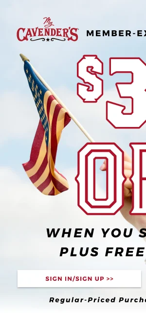 MY CAVENDER'S MEMBER-EXCLUSIVE ONLINE OFFER | $30 OFF WHEN YOU SPEND $200+ PLUS FREE SHIPPING | SIGN IN/SIGN UP