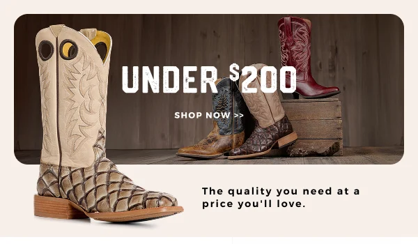 BOOT UNDER $200 >>