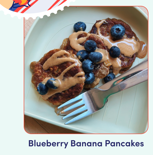 Blueberry Banana Pancakes
