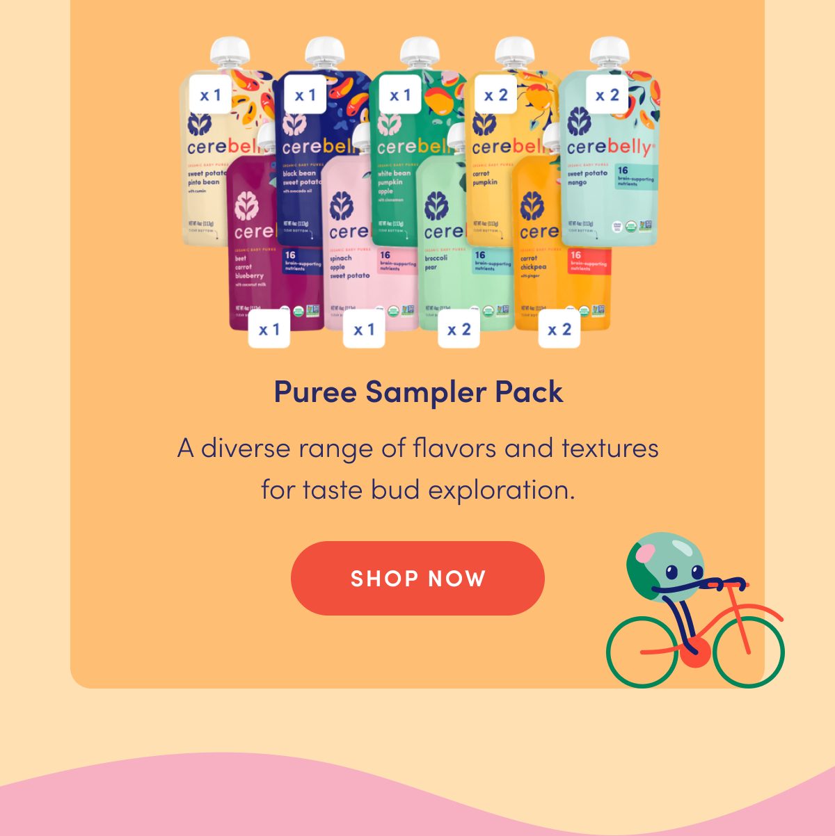 Puree Sampler Pack | A diverse range of flavors and textures for taste bud exploration. | SHOP NOW