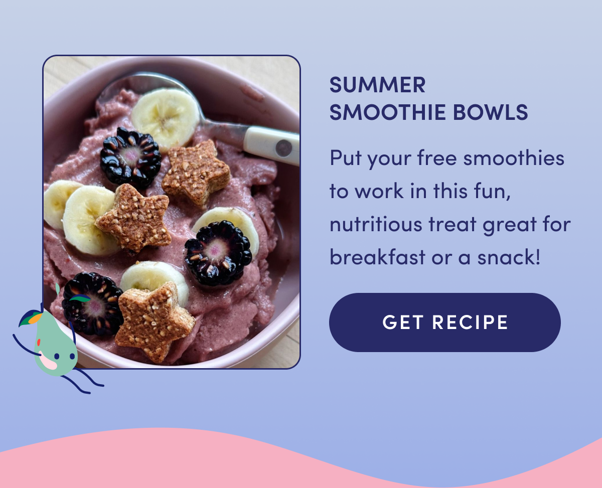 Summer Smoothie Bowls | Put your free smoothies to work in this fun, nutritious treat great for breakfast or a snack! | GET RECIPE