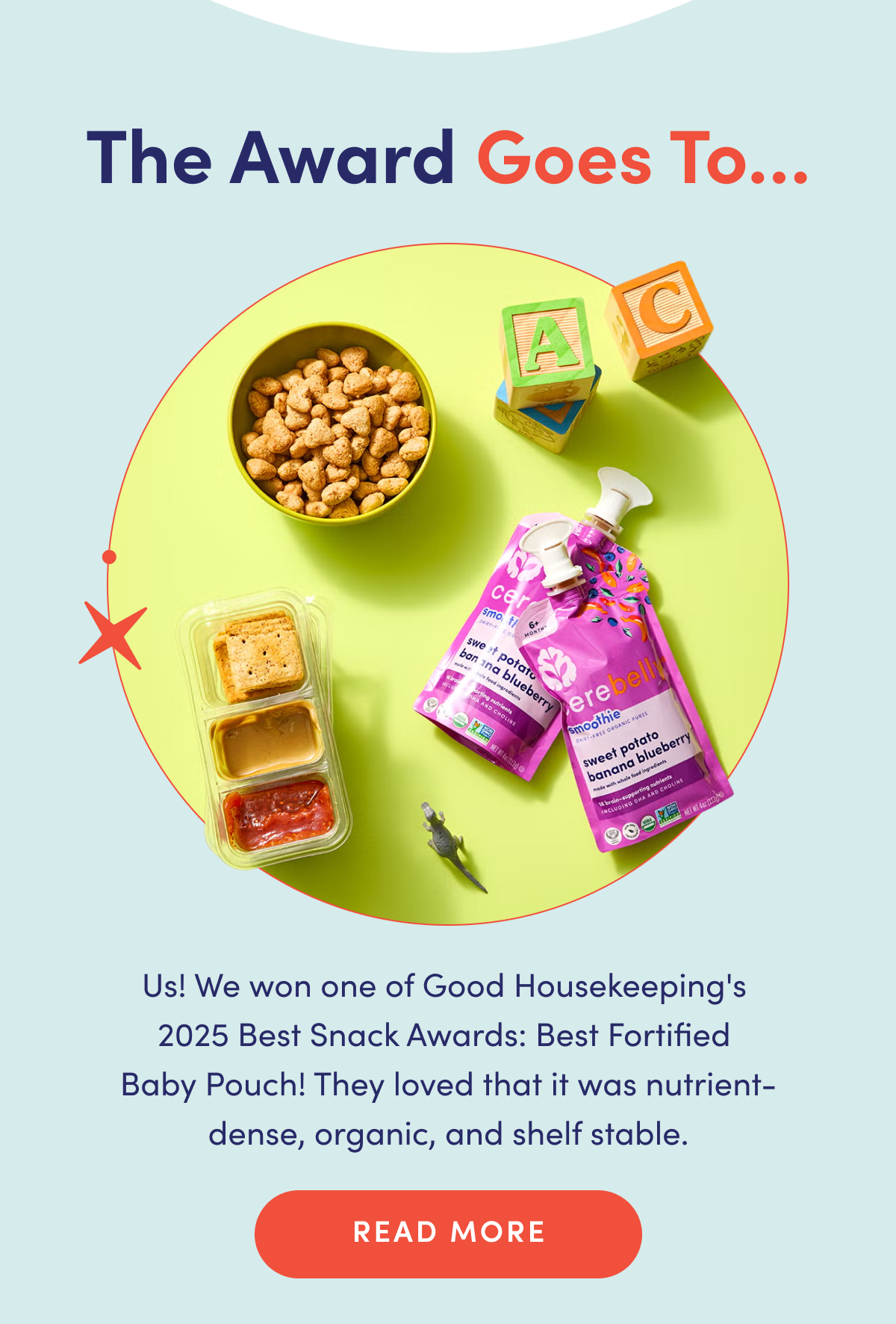 The aware goes to... us! We won one of Good Housekeeping's 2025 Best Snack Awards