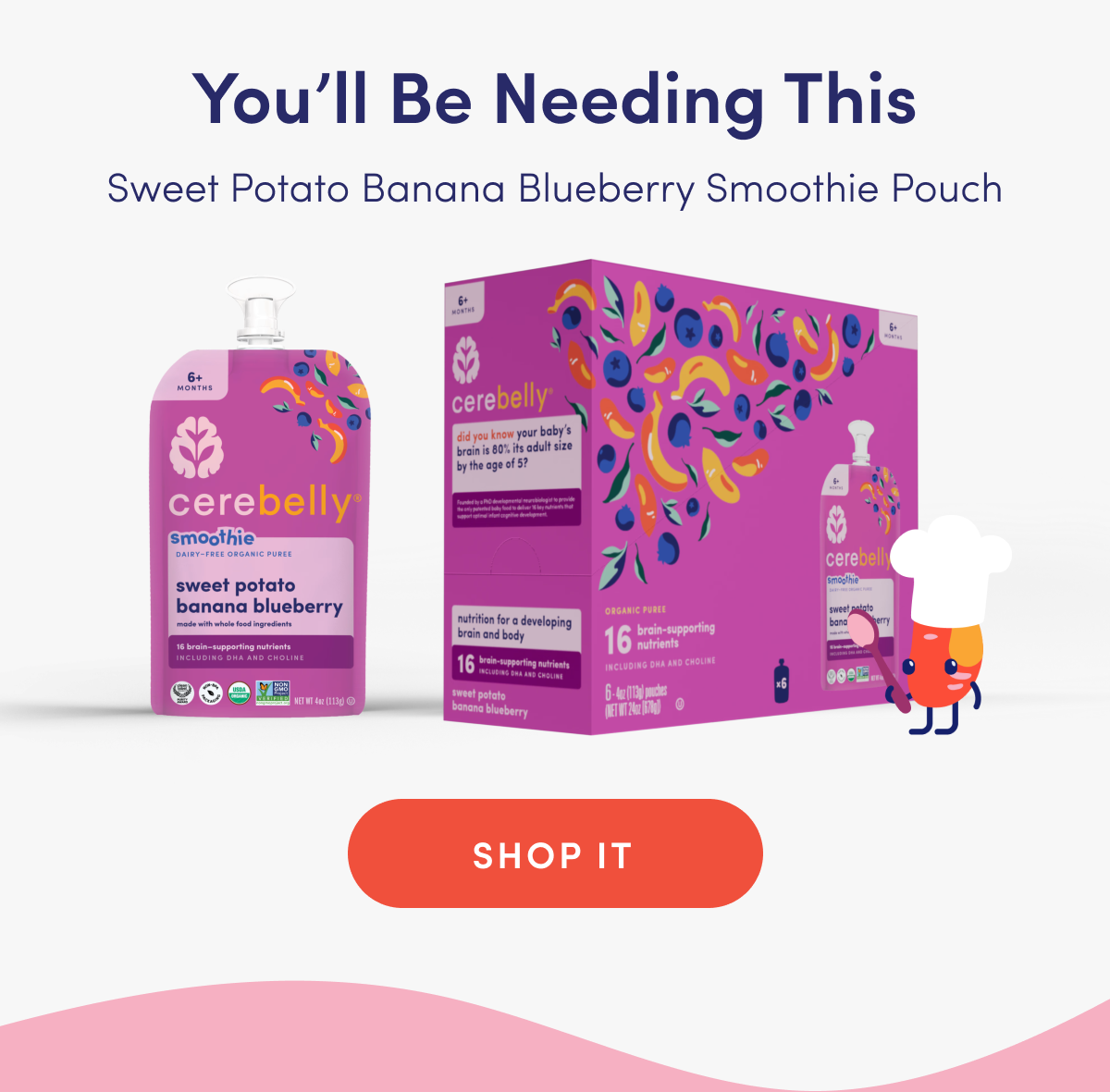 You'll Be Needing This | Sweet Potato Banana Blueberry Smoothie Pouch | SHOP IT