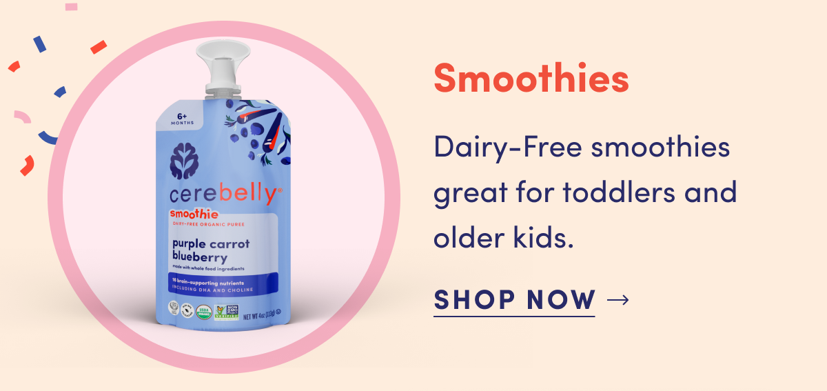 Smoothies | Dairy-Free smoothies great for toddlers and older kids. | SHOP NOW