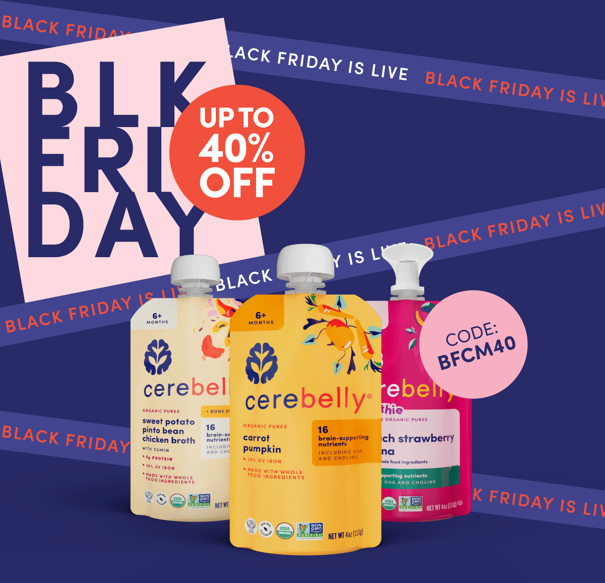 Up To 40% Off | Code: BFCM40