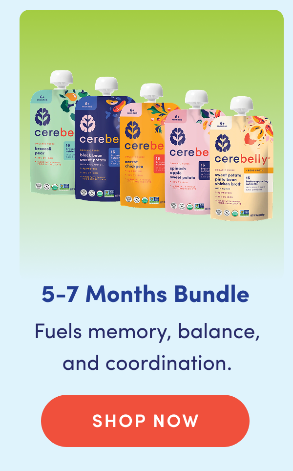 5-7 Months Bundle | Fuels memory, balance, and coordination. | SHOP NOW