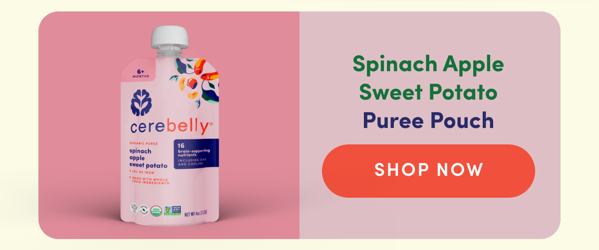 Spinach Apple Sweet Potato Puree Pouch | SHOP NOW