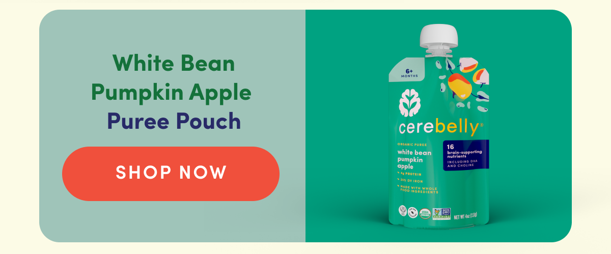 White Bean Pumpkin Apple Puree Pouch | SHOP NOW