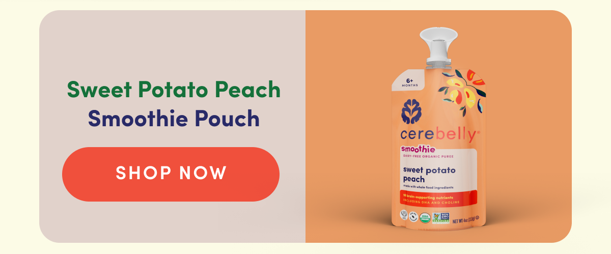 Sweet Potato Peach Smoothie Pouch | SHOP NOW