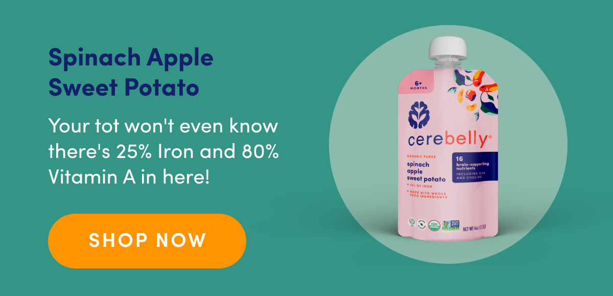 Cerebelly Spinach Apple Sweet Potato | SHOP NOW