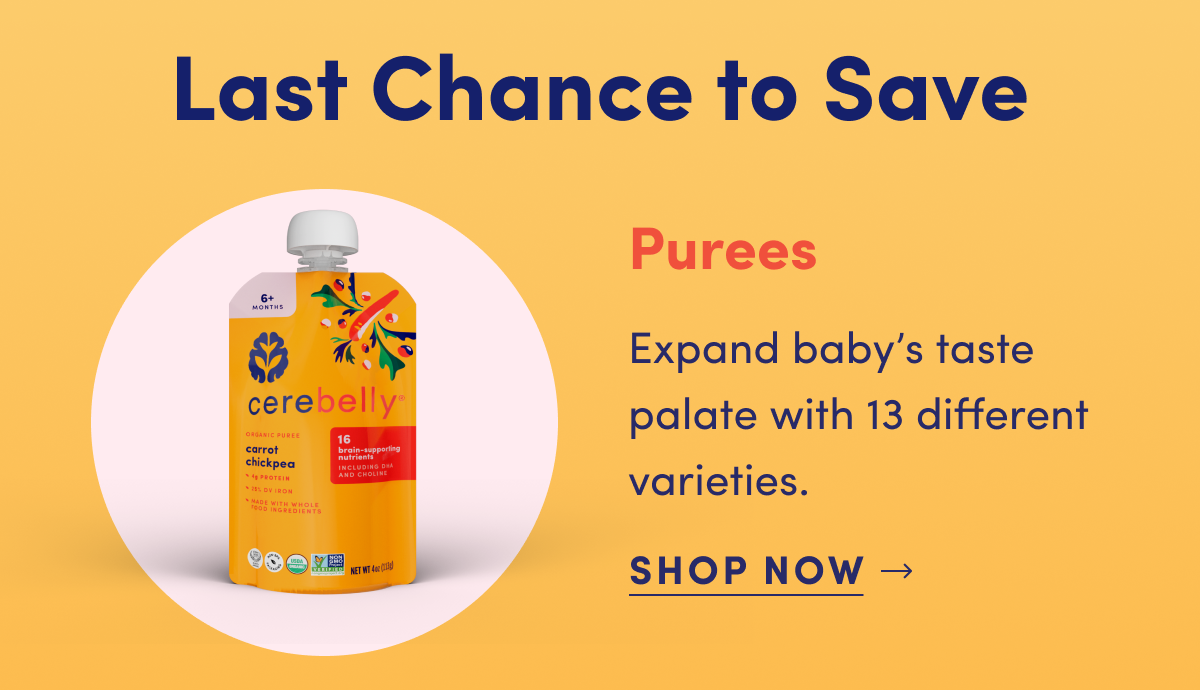 Cerebelly Veggie Purees | SHOP NOW