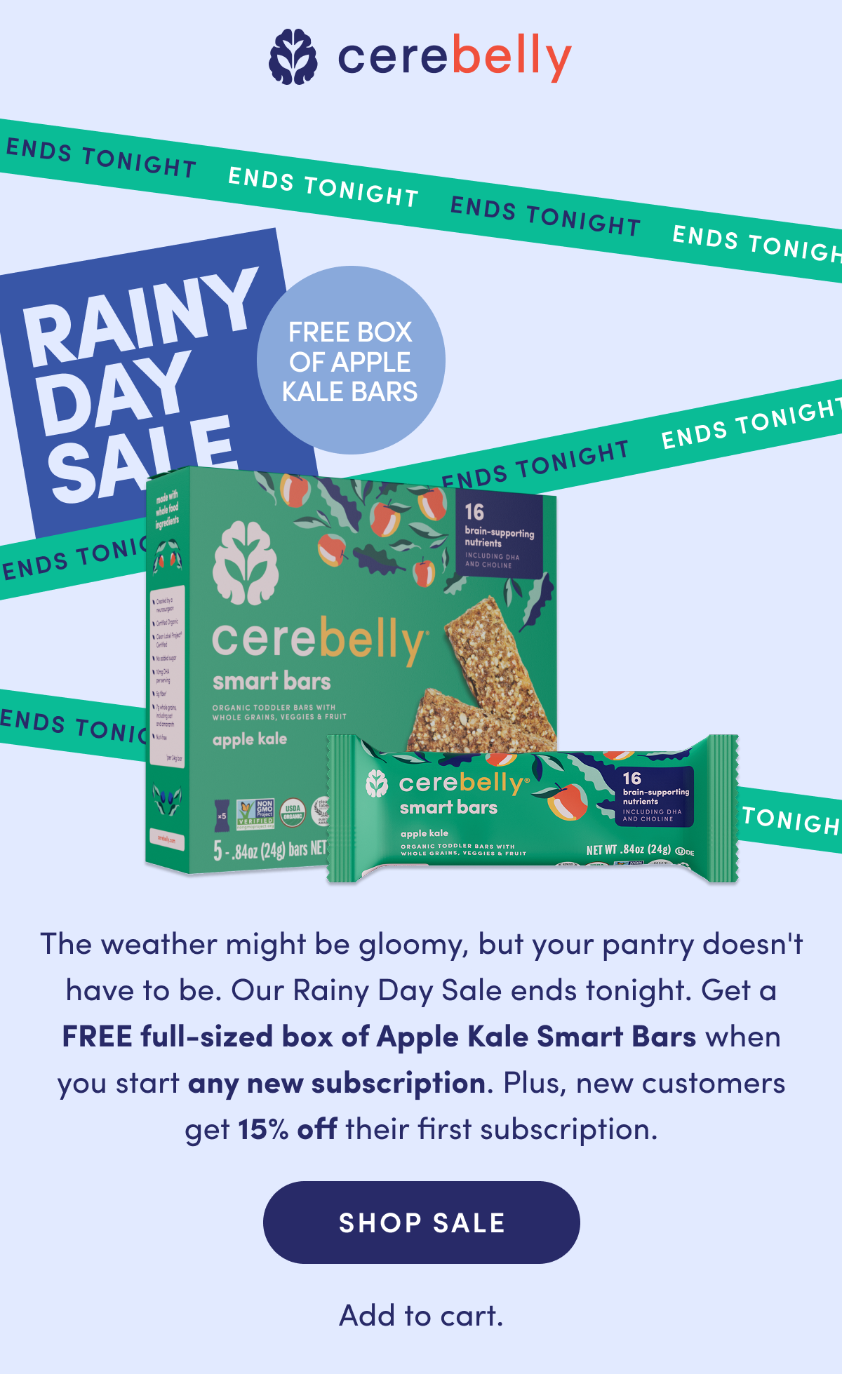 LAST CHANCE TO SAVE with our Rainy Day Sale! 