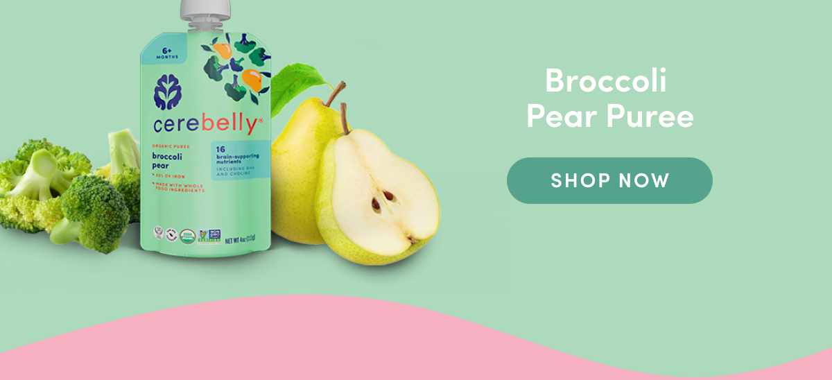 Shop Now: Broccoli Pear Puree