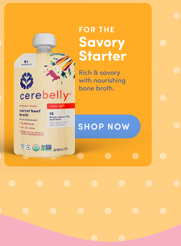 For the Savory Starter: Shop Carrot Beef Broth Puree