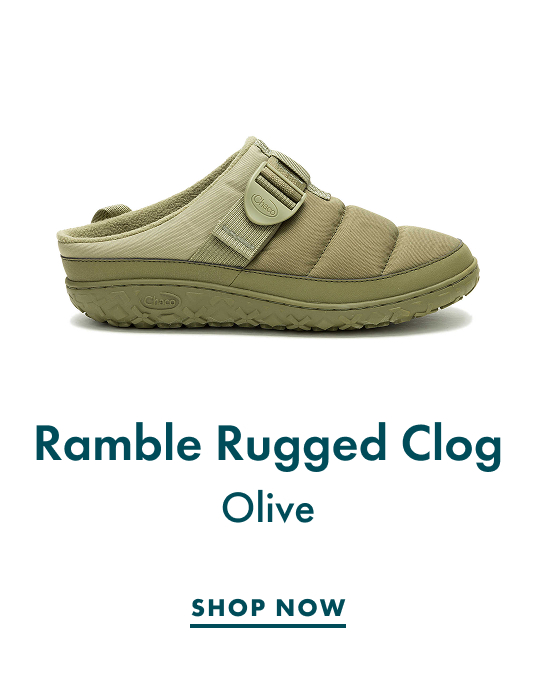 Ramble Rugged Clog - Olive - SHOP NOW
