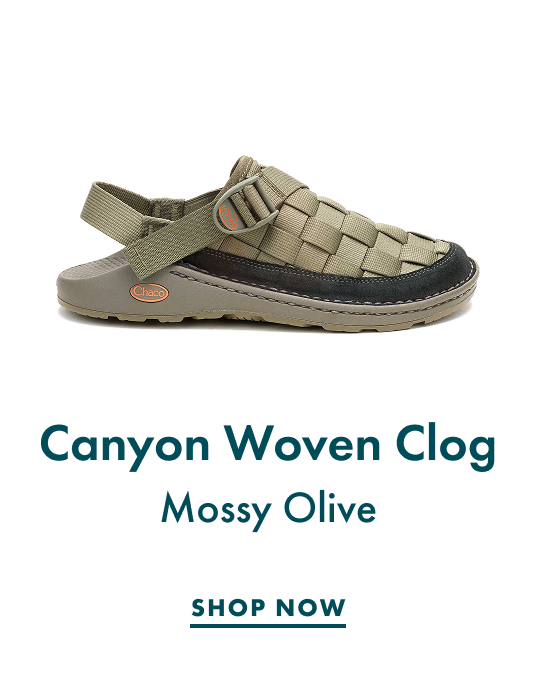 Canyon Woven Clog - Mossy Olive - SHOP NOW