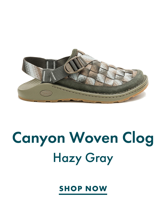 Canyon Woven Clog - Hazy Gray - SHOP NOW