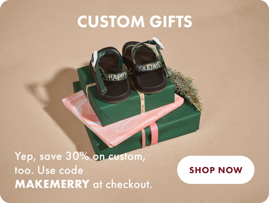 CUSTOM GIFTS - Yep, save 30% on custom, too. Use code MAKEMERRY at checkout. - SHOP NOW