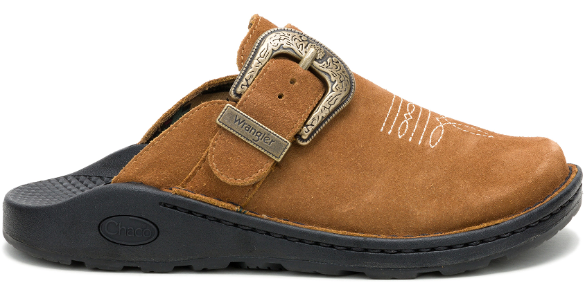 Wrangler x Chaco Suede Clog - Saddle - SHOP NOW