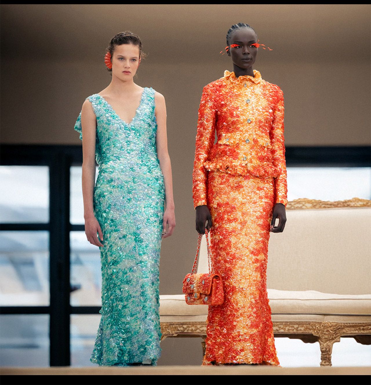 Visual showing some looks during the CHANEL Cruise 2026/27 show.
