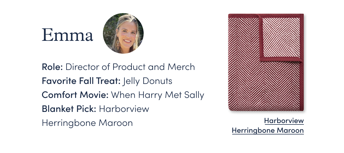 Emma: Harborview Herringbone Maroon