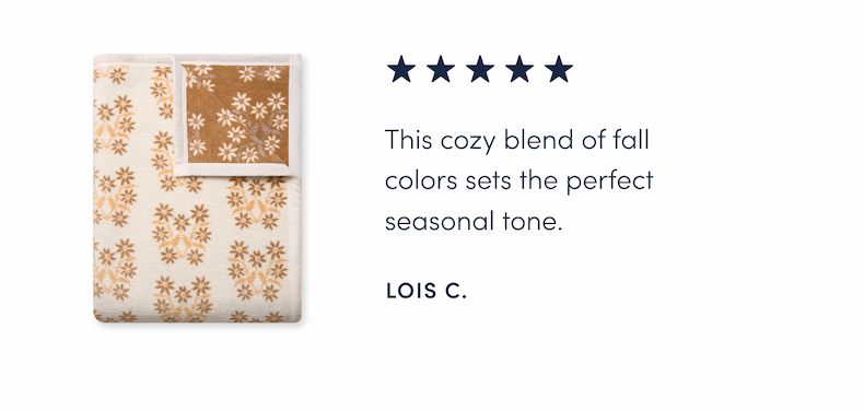 This cozy blend of fall colors sets the perfect seasonal tone.