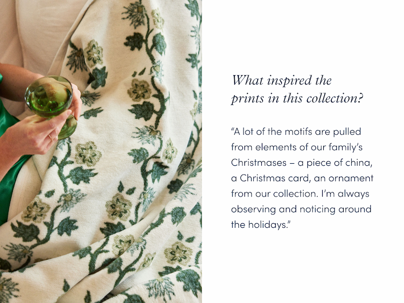 What inspired the prints in this collection?