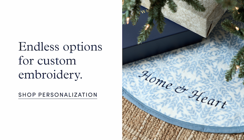 Endless options for custom embroidery.