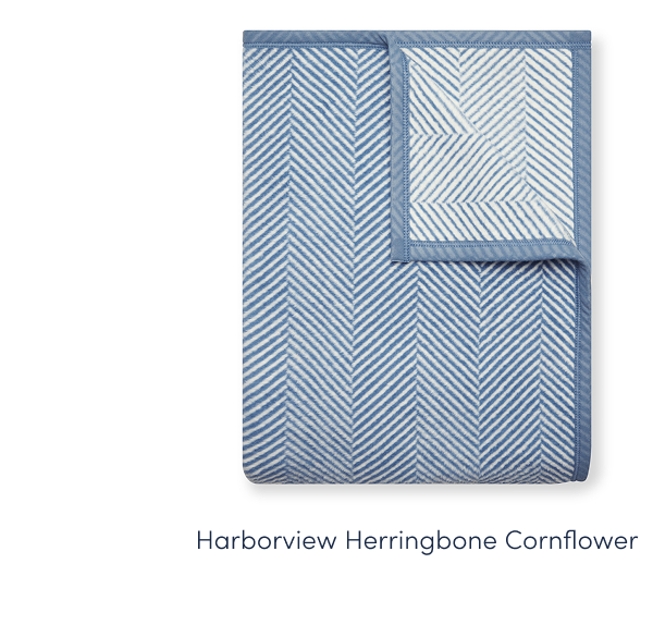 Harborview Herringbone Cornflower