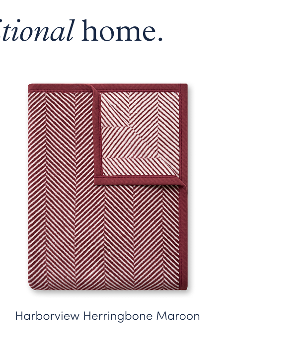 Harborview Herringbone Maroon