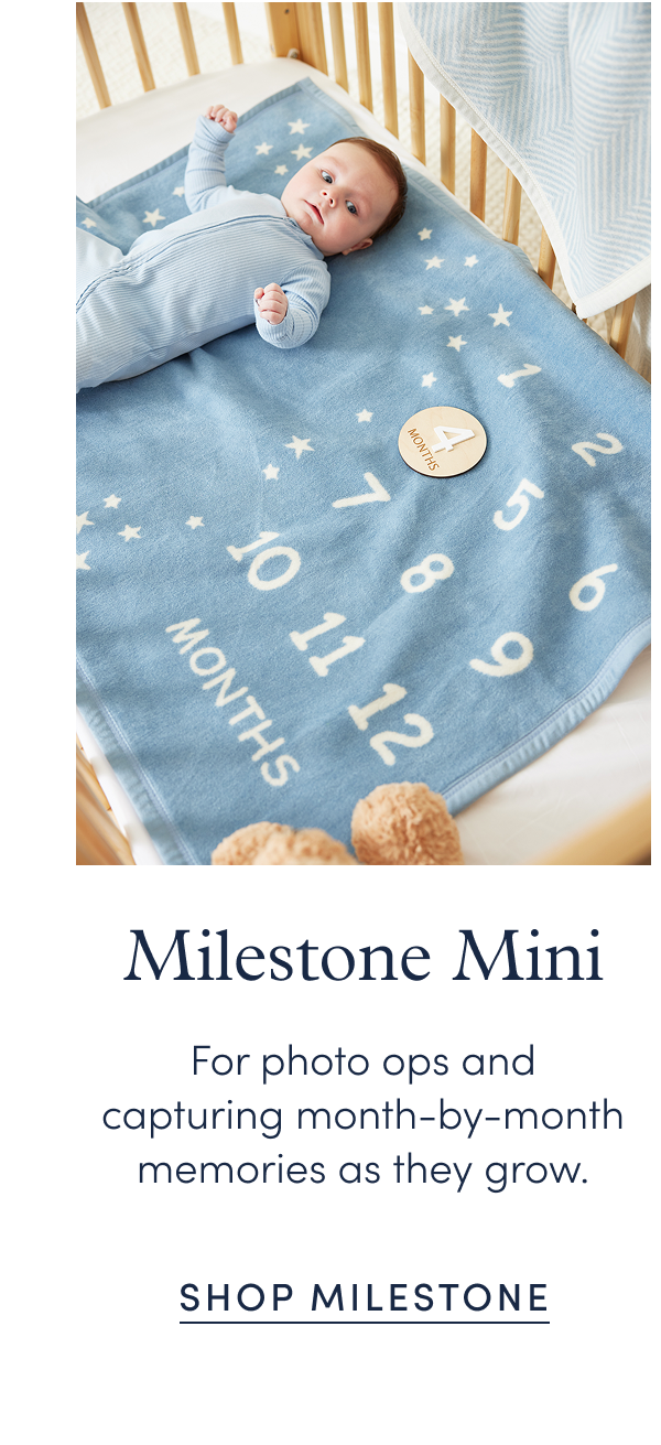 Milestone Mini: For photo ops and capturing month-by-month memories as they grow.