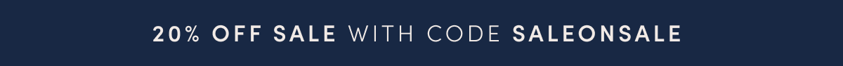 20% Off Sale With Code SALEONSALE