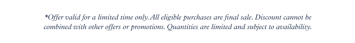 Offer valid for a limited time only. 