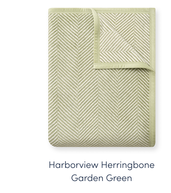 Shop Harborview Herringbone - Garden Green