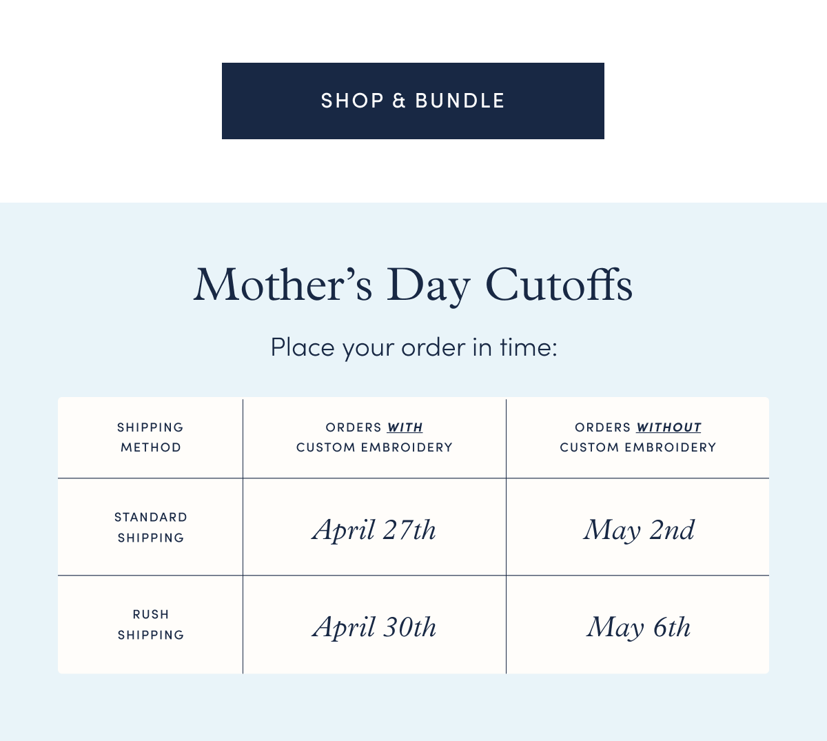 Shop & Bundle