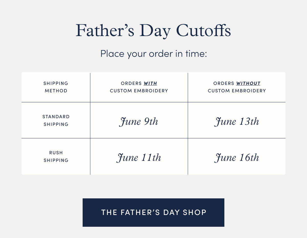 Shop The Father's Day Shop Before It's Too Late